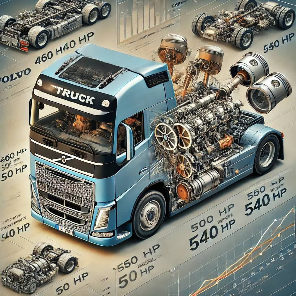 قدرت موتوری های ولوو اف اچ نسل چهارم